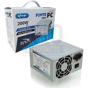 FONTE KNUP ATX PARA PC 200W KP-517