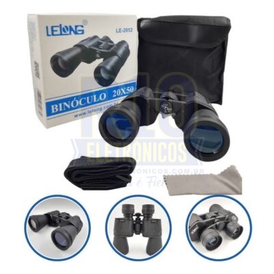 BINÓCULO 20X50 LELONG LE-2052 COM BOLSA