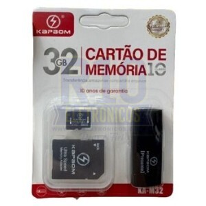 MICRO SD 32GB C10 KAPBOM KA-M32 COM 2 ADAPTADOR