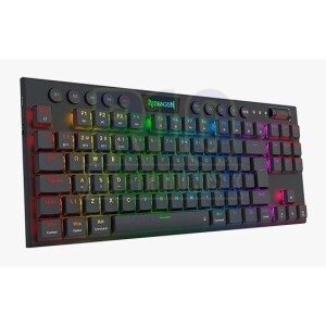 TECLADO GAMER SEM FIO REDRAGON HORUS PRO K618RGB-PRO WIRELESS/BLUETOOTH MECÂNICO 