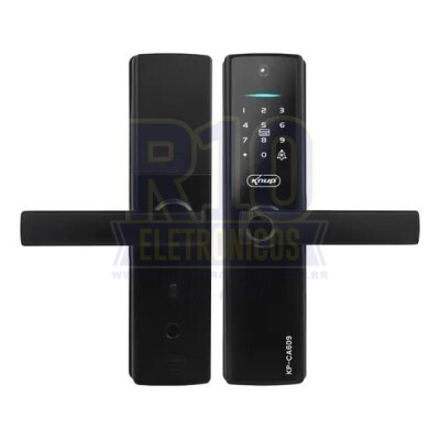 FECHADURA DIGITAL ELETRÔNICA COM CAMERA KNUP KP-CA609 WIFI/BIOMETRIA/SENHA/CARTÃO/CHAVE/APP