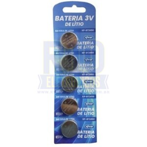 BATERIA 2450 KNUP CARTELA C/5 KP-BT2450 3V