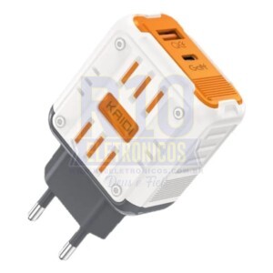 FONTE USB KAIDI KD-691 20W TURBO USB-A/USB-C