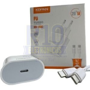 CAREEGADOR TIPO-C KDPAN KN-108C TURBO 20W 