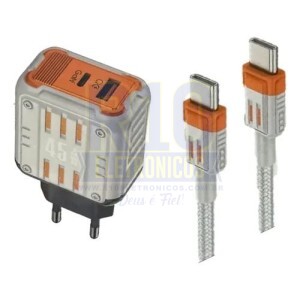 CARREGADOR TIPO-C KAIDI KD-692CC 45W TURBO