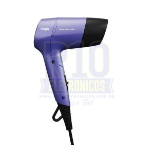 SECADOR DE CABELO ELGIN 110V/220V 1200W GLOSSY COLOR TO GO LILÁS 