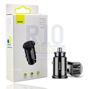 FONTE USB VEICULAR BASEUS DUAL C8-K 2USB GRAIN 3.1A CCALL-ML01