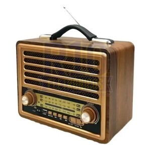 RADIO RETRÔ AM/FM KAPBOM KA-3331 GRANDE PORTÁTIL FM/AM/SW/USB/TF
