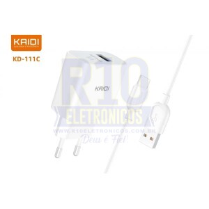 CARREGADOR KAIDI TIPO-C TURBO KD-111C 18W