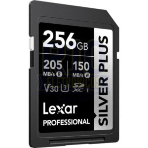 MEMÓRIA SDXC 256GB LEXAR SILVER PLUS 205MB/S U3 V30 4K