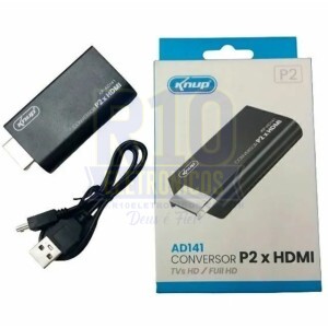 CONVERSOR PS2 PARA HDMI KNUP AD141 FULL HD