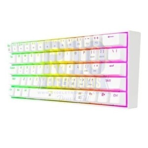 TECLADO GAMER MECÂNICO REDRAGON DRAGONBORN K630W-RGB BRANCO