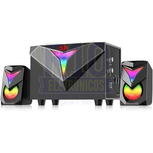 CAIXA DE SOM PC GAMER REDRAGON TOCCATA GS700 LED RGB COM SUBWOOFER