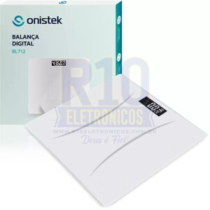 BALANÇA DIGITAL ONISTEK ON-BL712 180KG VIDRO TEMPERADO