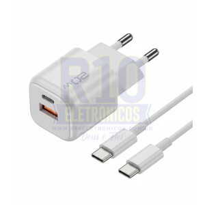 CARREGADOR TIPO-C KAIDI CQ-1501CC 20W TURBO