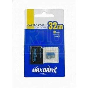 MICRO SD 32GB C10 A1 MAXDRIVE COM ADAPTADOR