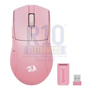 MOUSE SEM FIO REDRAGON KING PRO M916P-PRO-1K ROSA GAMER BLUETOOTH/WIRELESS ROSA