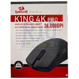 MOUSE SEM FIO REDRAGON KING PRO M916-PRO-4K PRETO GAMER BLUETOOTH/WIRELESS