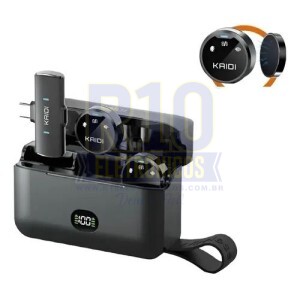 MICROFONE LAPELA SEM FIO KAIDI P4-C (BOLINHA) TIPO-C