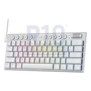 TECLADO GAMER MECANICO REDRAGON HORUS MINI PRO K632W-RGB-PRO BRANCO SEM FIO 60%