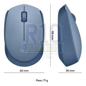 MOUSE SEM FIO LOGITECH M170 AZUL-ACINZENTADO