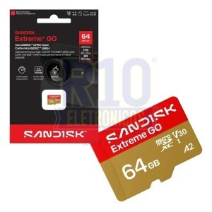 MICRO SD 64GB EXTREME GO SANDISK 4K 170MB/S SDSQXGN-064G-GN6MN