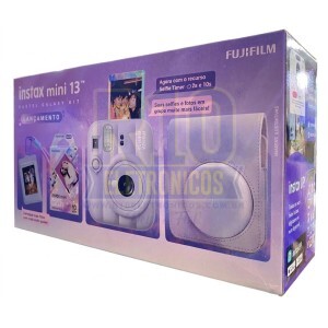 KIT INSTAX MINI 13 CAMERA+BOLSA+10 FILMES LILAS FUJIFILM
