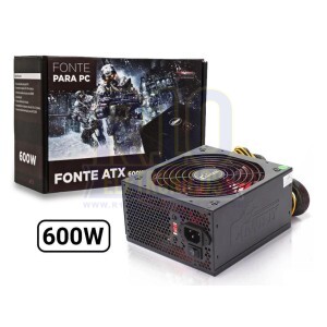 FONTE ATX KNUP (COWBOY) 600W KP-535 REAL