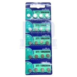 BATERIA DE RELÓGIO MURATA 377 / SR626SW C/20
