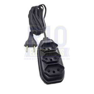 EXTENSÃO TOMADA 2 METROS C/3 TOMADAS ELETRO G3(G34)