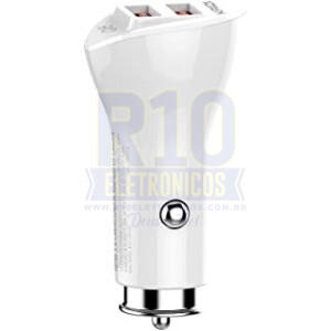 CARREGADOR KAIDI VEICULAR TURBO 36W KD-302 2USB