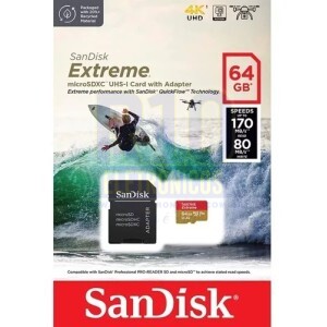 MICRO SD 64GB C10 EXTREME 170-80MB SANDISK 4K U3