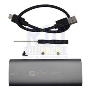 CASE PARA SSD M2 FY TIPO-C USB 3.1 FY-855