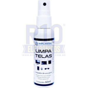 LIMPA TELA IMPLASTEC 60ML SEM FLANELA