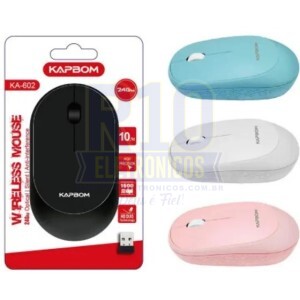 MOUSE SEM FIO KAPBOM KA-602 SILENCIOSO DE ALTA PRECISÃO