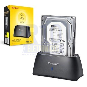 DOCK STATION INFOKIT PARA HD 3.5 ECASE-Z320 USB3.0 ( BLACK FRIDAY )