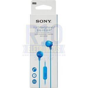 FONE SONY MDR-EX15LP AZUL