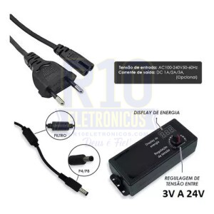 FONTE DE ALIMENTAÇÃO DIGITAL IT-BLUE LE-0186 3-12V 5A