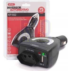 INVERSOR AUTOMOTIVO KNUP KP-552 110V 75WATTS