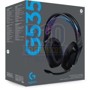 FONE GAMER SEM FIO LOGITECH G535 PRETO 33 HORAS DE BATERIA