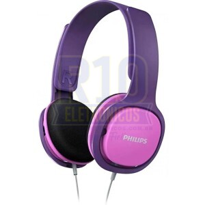 FONE PHILIPS INFANTIL COM FIO SHK2000PK/00 ROSA