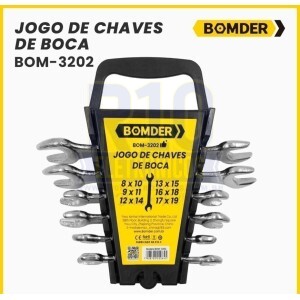 JOGO DE CHAVES DE BOCA BOMVINK BOM-3202 KIT COM 6 ( BLACK FRIDAY )