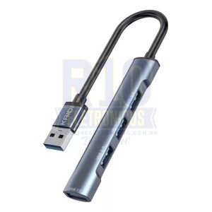 HUB USB KAIDI KD-3802 4 PORTAS USB3.0/USB2.0