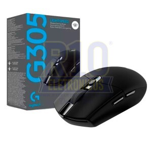 MOUSE GAMER SEM FIO LOGITECH G305 PRETO LIGHTSPEED 12000 DPI