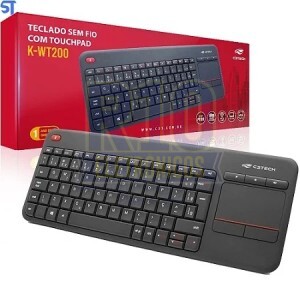 TECLADO SEM FIO C3TECH K-WT200 COM TOUCHPAD