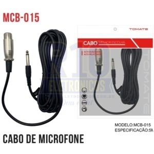 CABO P10 PARA MICROFONE TOMATE MCB-015 5 METROS
