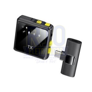 MICROFONE LAPELA SEM FIO TIPO-C ONISTEK MC815