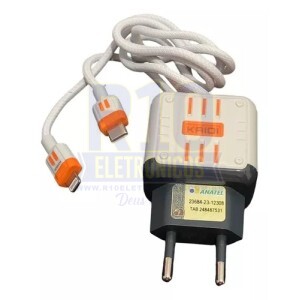 CARREGADOR IPHONE KAIDI KD-691CL 20W TURBO CABO USB-C/LIGHTNING