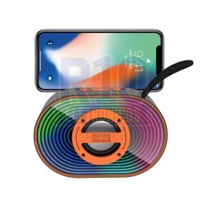 CAIXA DE SOM BLUETOOTH KAPBOM KA-7101 COM LED E SUPORTE DE CELULAR