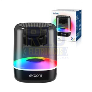 CAIXA DE SOM BLUETOOTH EXBOM CS-Q50BT CRISTAL RGB